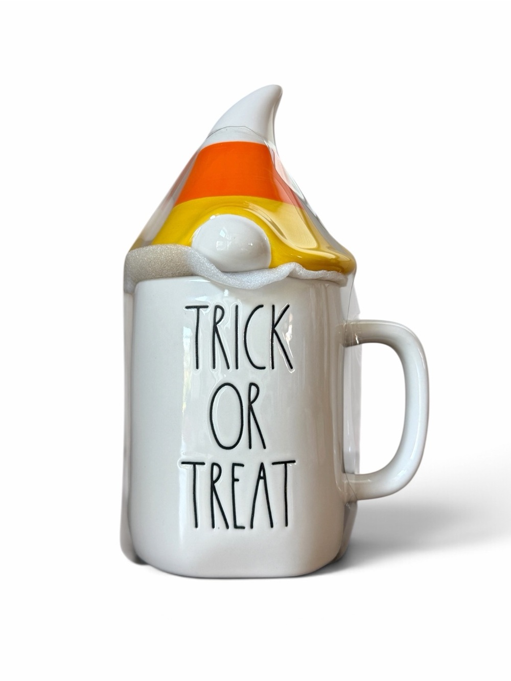 Rae Dunn Trick or Treat Candy Corn Gnome Mug